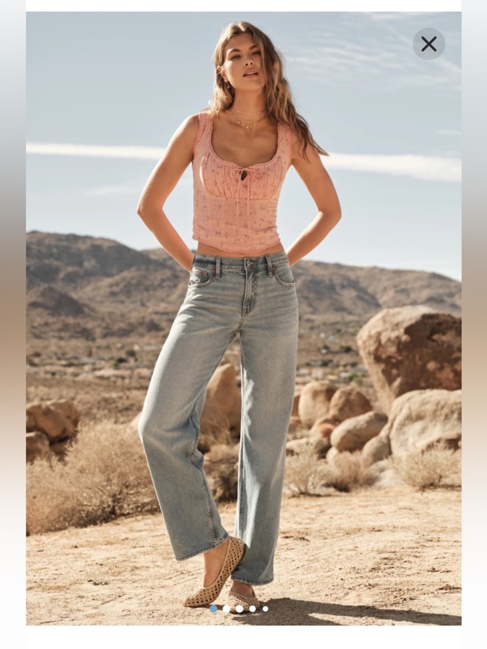 AE Strigid High-Waisted Stovepipe Jean Medium Indigo Strigid 6 Short